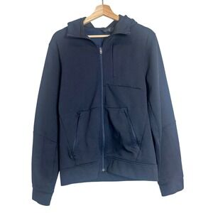 Lululemon City Sweat Navy Full Zip Hooded Jacket Hoodie Athleisure Mens Size S